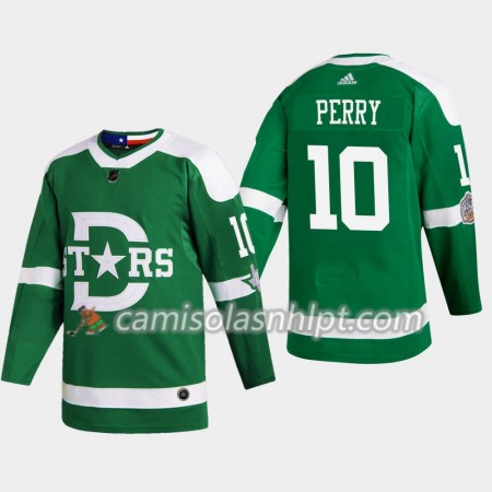 Camisola Dallas Stars Corey Perry 10 Adidas 2020 Winter Classic Authentic - Homem